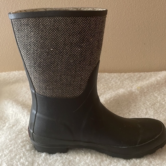 CHOOKA Classic Mid Calf Racer Herringbone Rain Boot Size 9 - Picture 6 of 10